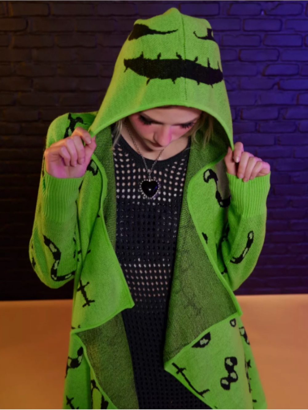 Disney Her Universe Oogie Boogie Hooded Cardigan XL Nightmare Before Christmas